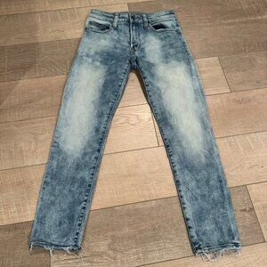 AMERICAN EAGLE JUNIOR MEN ACID WASH SLIM JEANS NEXT LEVEL FLEX SIZE 28 X 28